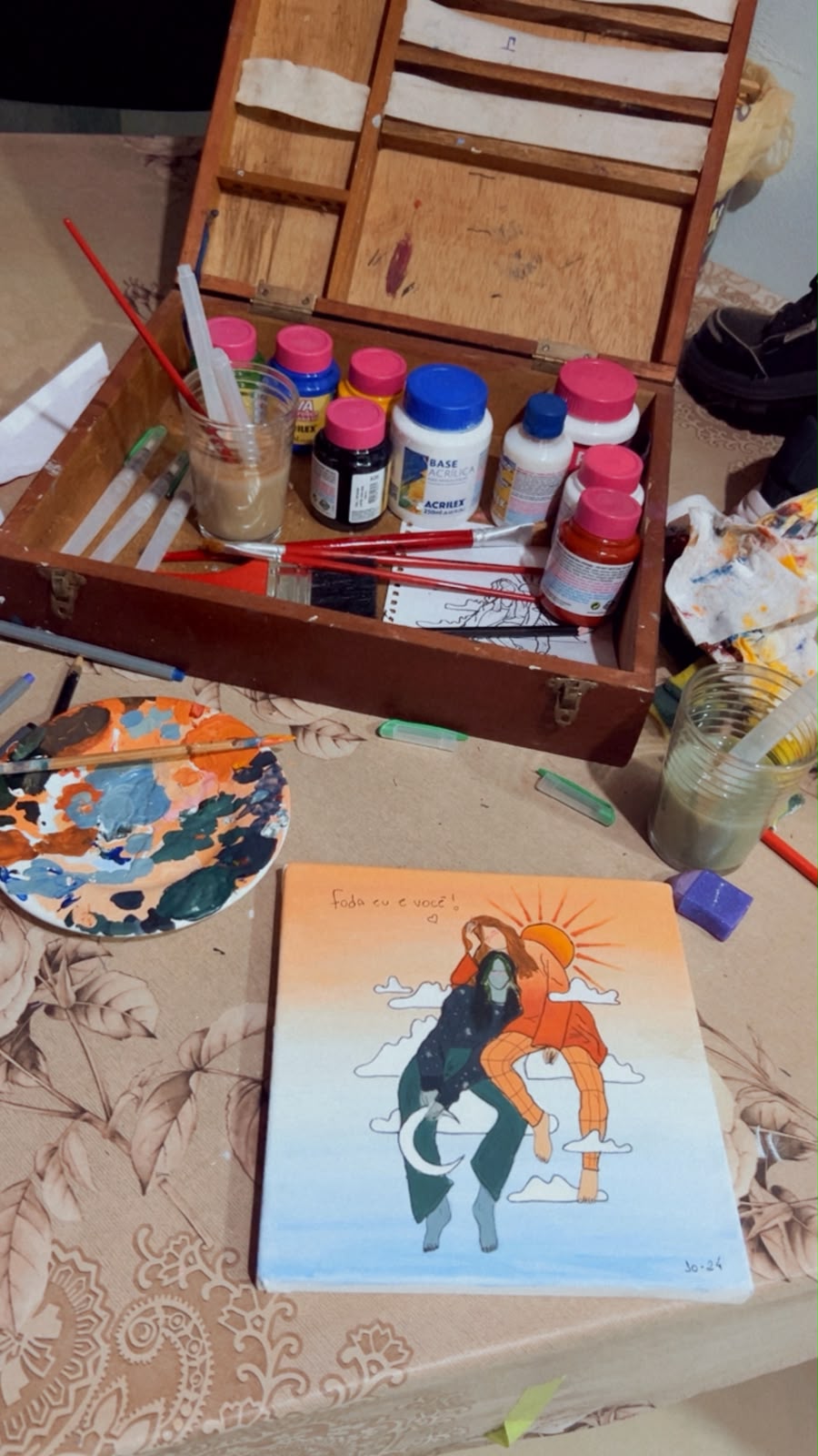Minha pintura em tela